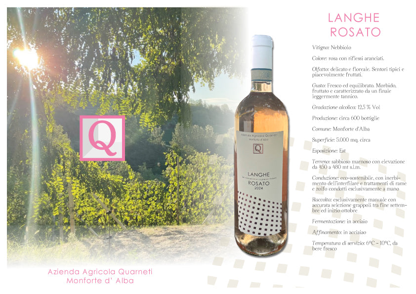 Langhe Rosato Doc 2024 - scatola da 6 bottiglie